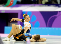 Avropa Oyunlarında aerobika gimnastikası üzrə qarışıq cütlüklərin təsnifat yarışları. Bakı, Azərbaycan, 17 iyun 2015 